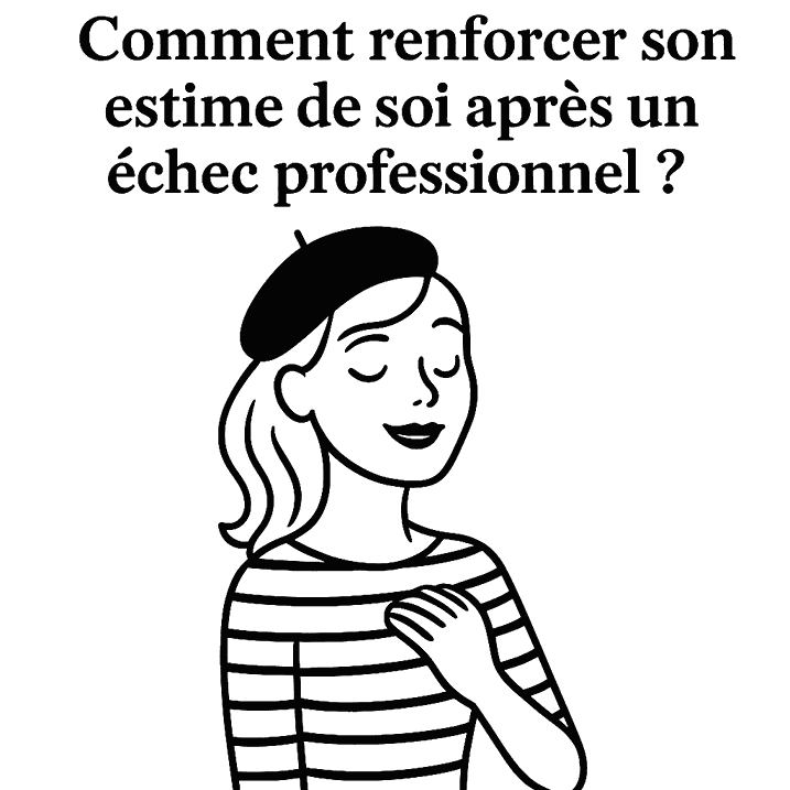 Illustration article sur l'estime de soi après un échec professionnel
